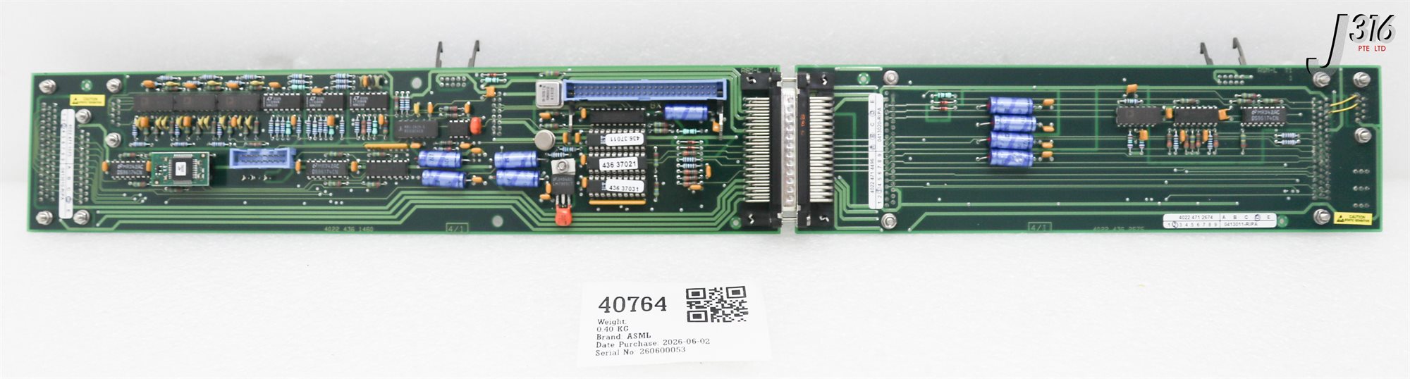 めぬ 40764 ASML PCB ASSY W/ 4022.471.4496, 4022.471.2674 4022.471.1075